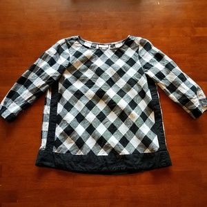 J. Jill Plaid Linen Shirt